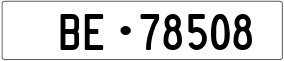 Truck License Plate